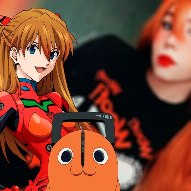 Mexicana es Azuka fan de Pochita en cosplay crossover de Evangelion y Chainsaw Man