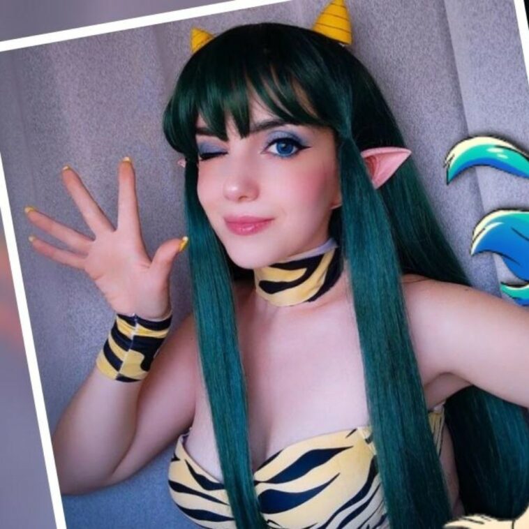 Modelo italiana nos conquista con cosplay de Lum de Urusei Yatsura