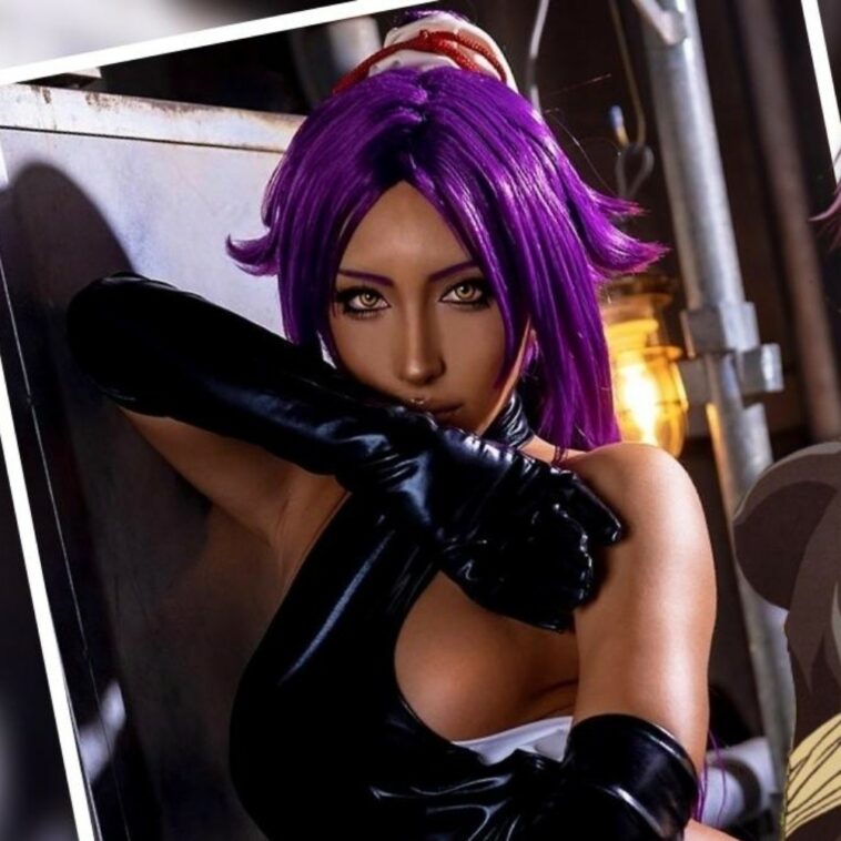 Non nos cautiva con su atrevido cosplay de Yoruichi Shihouin de Bleach