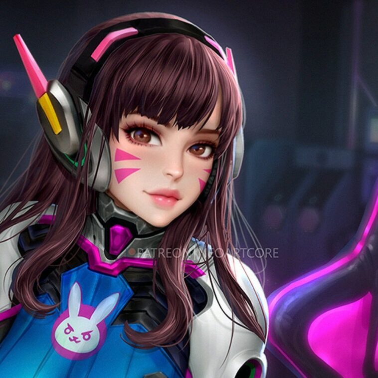 Un fan art de Overwatch nos enamora con el lado más gamer de D.Va