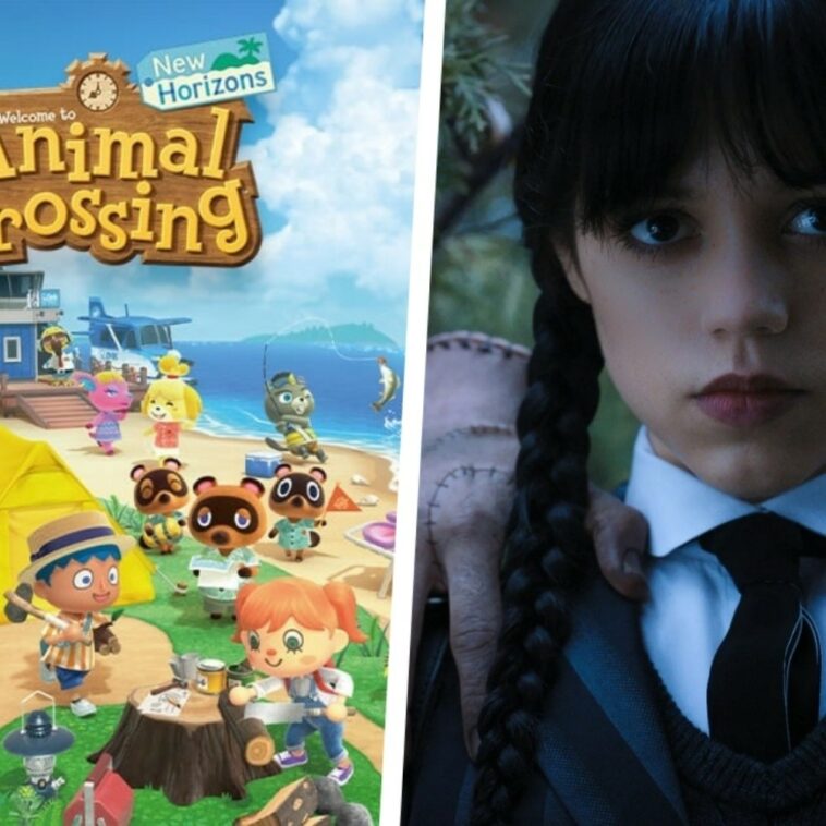 Un fan de Wednesday de Netflix hizo su habitación en Animal Crossing