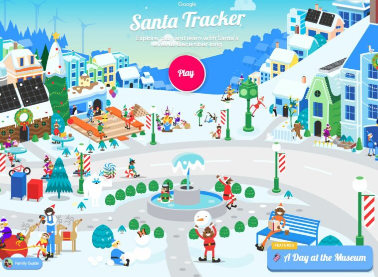 Siga el viaje de Papá Noel desde el Polo Norte con Santa Tracker de Google