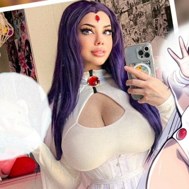 Amber nos enamora con cosplay de White Raven de DC Cómics
