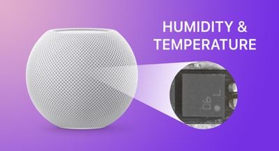 HomePod mini función de temperatura de humedad