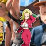 La Androide 18 y Krilin dan un paseo en carro en un coqueto fan art de Dragon Ball