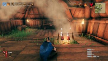 Sentado junto a los mejores combos de comida salud aguante valheim