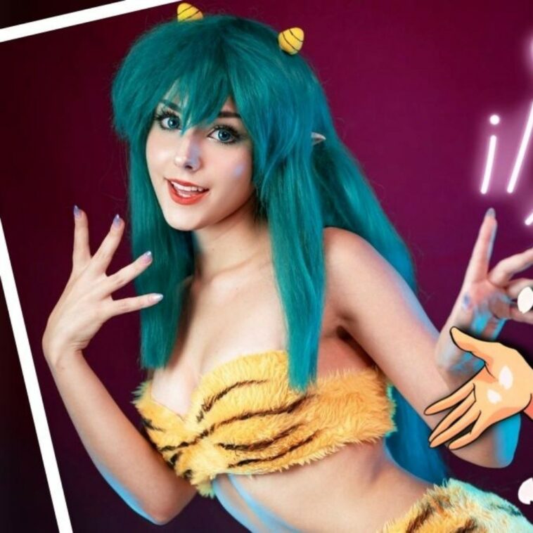 Nymphahri nos conquista con cosplay de Lum de Urusei Yatsura