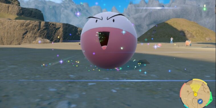 Pokemon Scarlet Violet Evoluciona a Voltorb en Electrodo Resultado