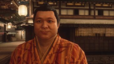 Como un dragón Ishin Hungry Sumo Wrestler Primer plano