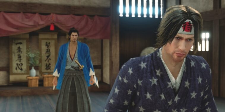 Como un dragón Ishin Way Of The Sammerai Tom Primer plano