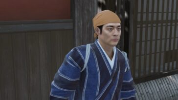 Primer plano del chef revolucionario Like A Dragon Ishin