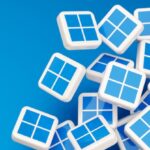 Cubos con el logo de Microsoft Windows 11.