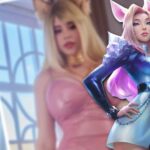 Daryana Martynova eleva la temperatura con cosplay ajustado de Ahri de LoL