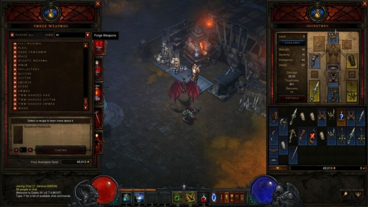 Diablo Forge Diablo III cómo fabricar el bastón de pastoreo