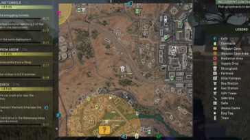 Dónde ubicar el mapa de túneles de contrabando Warzone Dmz