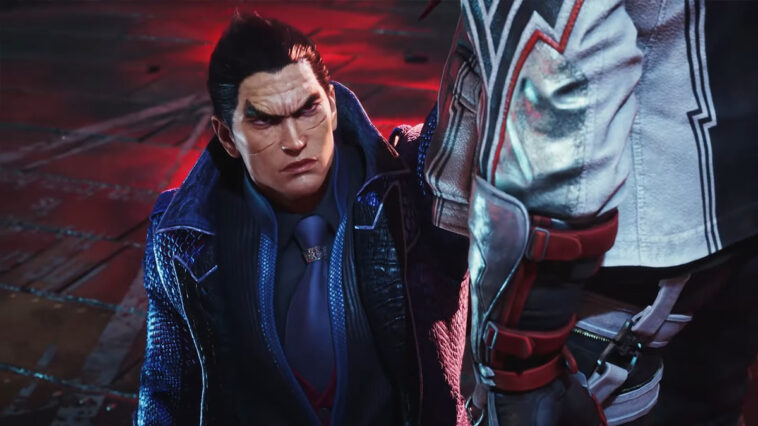 Captura de pantalla del tráiler de jugabilidad de Tekken 8 Kazuya Mishima