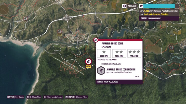 Forza Horizon 5 370ception Treasure Hunt Challenge Mejor zona de velocidad