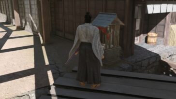 Como una virtud de Dragon Ishin en la estatua de Jizo