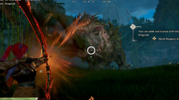 Wild Hearts Kingtusk Guide Arco de disparo