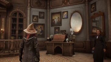 Hogwarts Legacy Cómo identificar artículos Sala de los requisitos Mostrador de descripción
