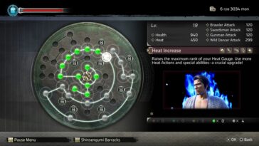 Como un dragón Ishin Sword Dancer Grid