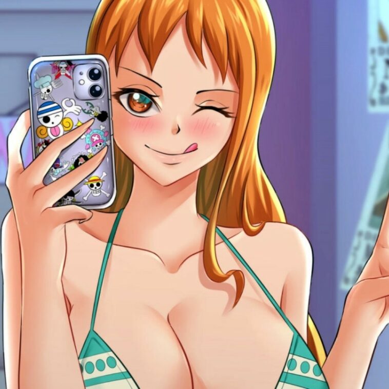 Nami se sale de la pantalla en un picante cosplay de One Piece