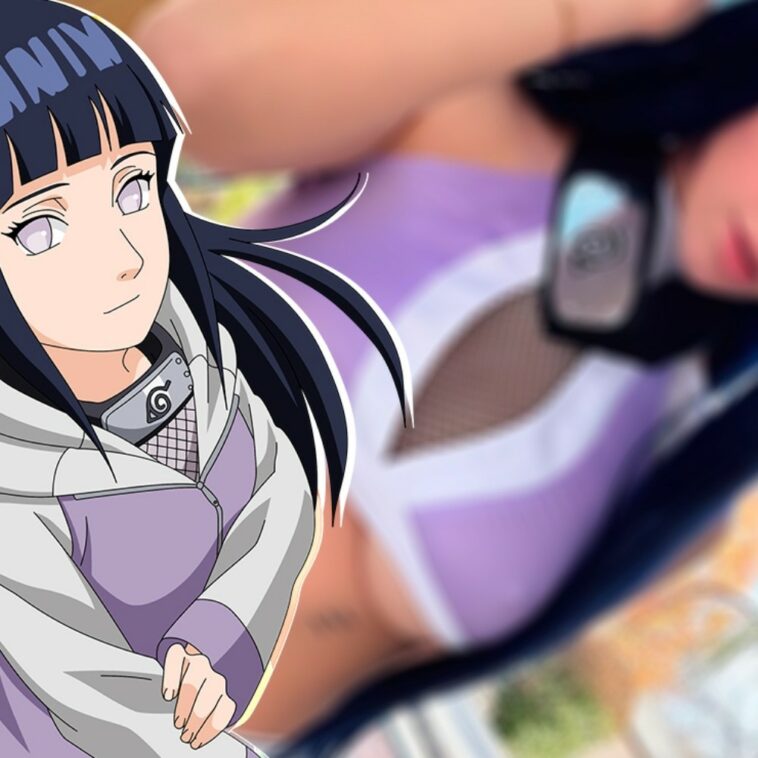 Sunny Ray hace cosplay de Hinata Hyuga con un traje de baño de Naruto Shippuden