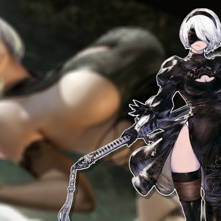 Un picante fan art de 2B celebra la llegada del anime de Nier: Automata