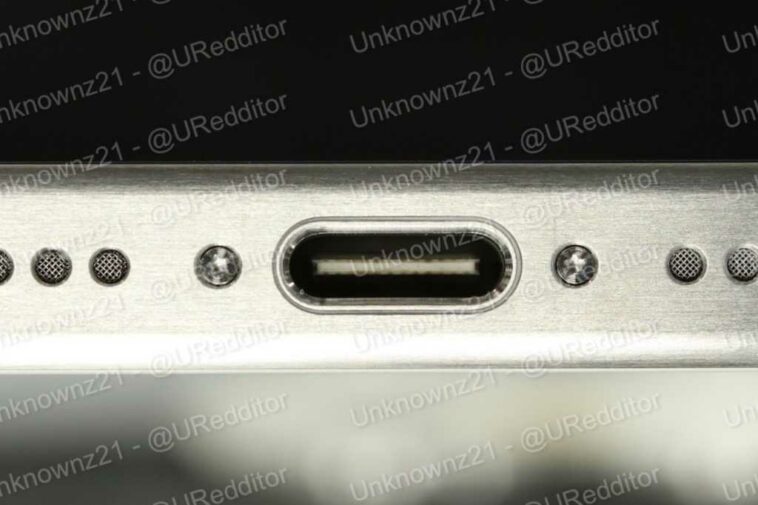 El cambio del iPhone 15 a USB-C confirmado en la primera foto espía del mundo real