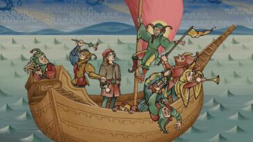 Barco de bufones de parche de penitencia