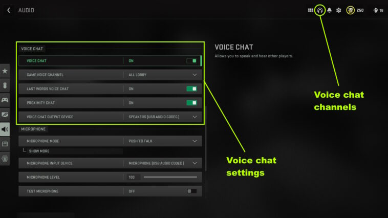 Modern Warfare 2 Todos silenciaron la configuración del chat de voz