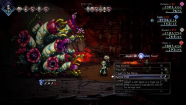 El monstruo de las cavernas Octopath Traveler 2 Manymaws Castti