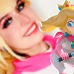 Anniemon hace cosplay de la Princesa Peach de Super Mario Bros Movie y Mario Kart