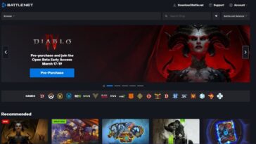 Beta abierta de Dibalo IV en la página de inicio de Battlenet