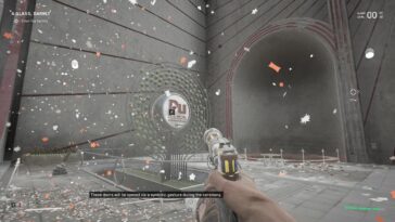 Entrada oscura de vidrio de corazón atómico