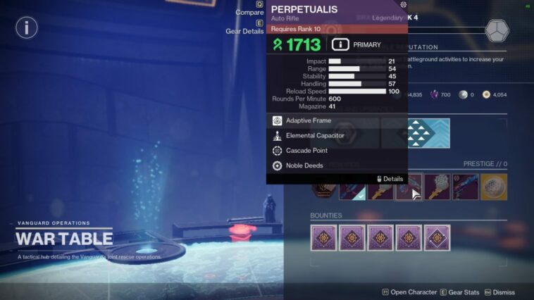 Cómo obtener el rifle automático Perpetualis en Destiny 2