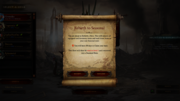 Explicación del renacimiento de Diablo Iii Advertencia de renacimiento