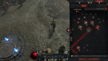 Diablo 4 Acceso al menú de habilidades