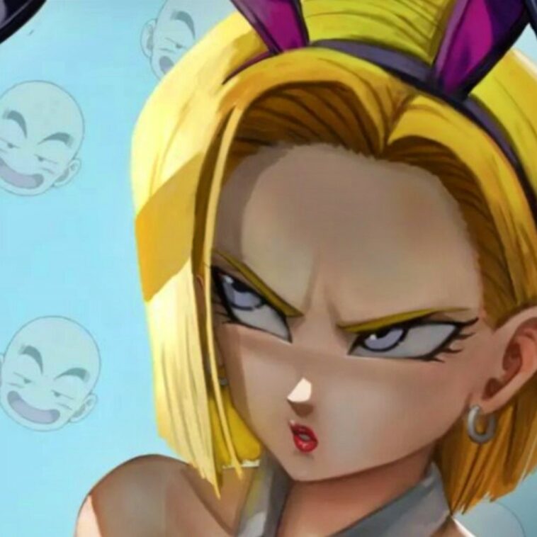 Dragon Ball Z: Un arriesgado fan art muestra a la Androide 18 en traje de conejito