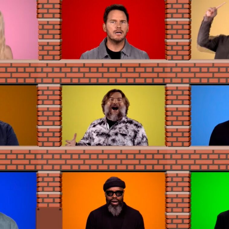 Elenco de Super Mario Bros. Movie canta el tema del juego acapella con Miyamoto