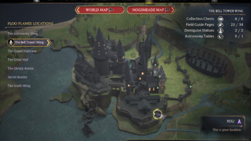 Mapa de mesa de astronomía de Hogwarts