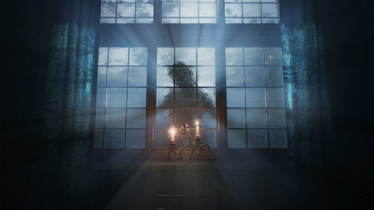 Una mujer espera detrás de un gran ventanal en una imagen de Layers of Fear