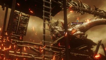 Primer plano de Wo Long Fallen Dynasty Dragon Xielong