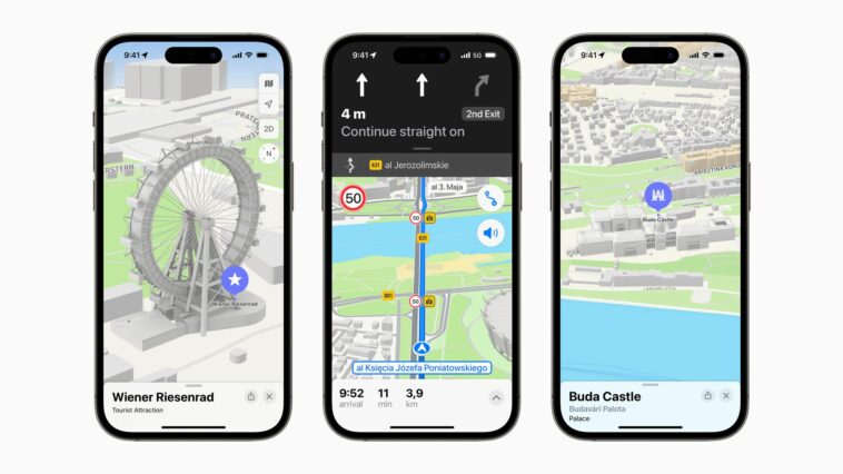 El rediseño de Apple Maps se expande a Austria, Croacia, Chequia, Hungría, Polonia y Eslovenia