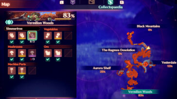 Menú de la colección Xenoblade 3