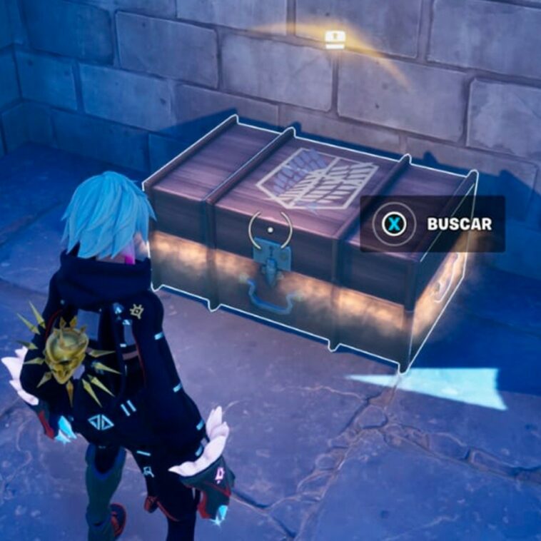 Ubicación de los baúles del cuerpo de exploración de Attack on Titan en Fortnite