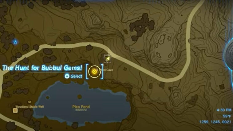 Pico Pond Cave Cómo obtener la máscara Bokoblin en Tears Of The Kingdom Zelda Frog Bubbel Gems