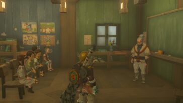 Totk Enséñame una misión secundaria de lección en Hateno Village