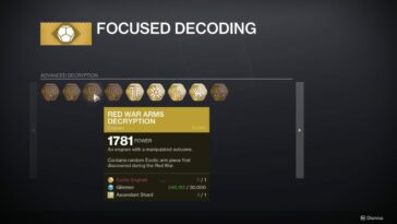 Cómo enfocar armaduras exóticas en Destiny 2