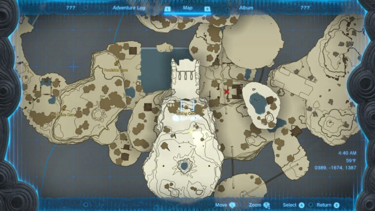 Cómo usar el mapa del dispensador del dispositivo para cueva